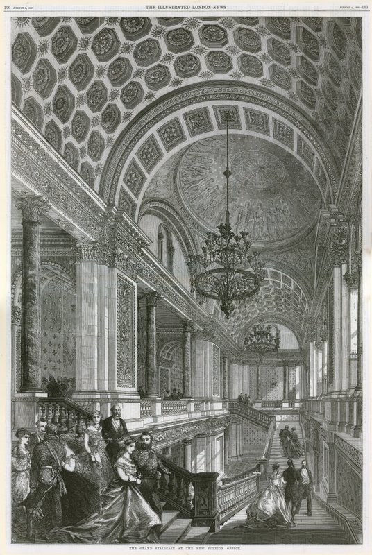 Le Grand Escalier au Nouveau Bureau des Affaires Étrangères - English School
