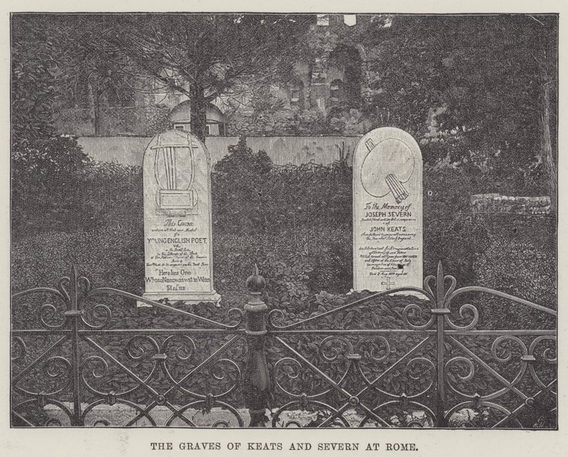 Les tombes de Keats et Severn à Rome - English School
