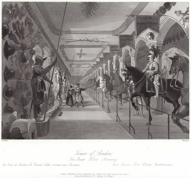 La grande armurerie de la Tour de Londres - English School