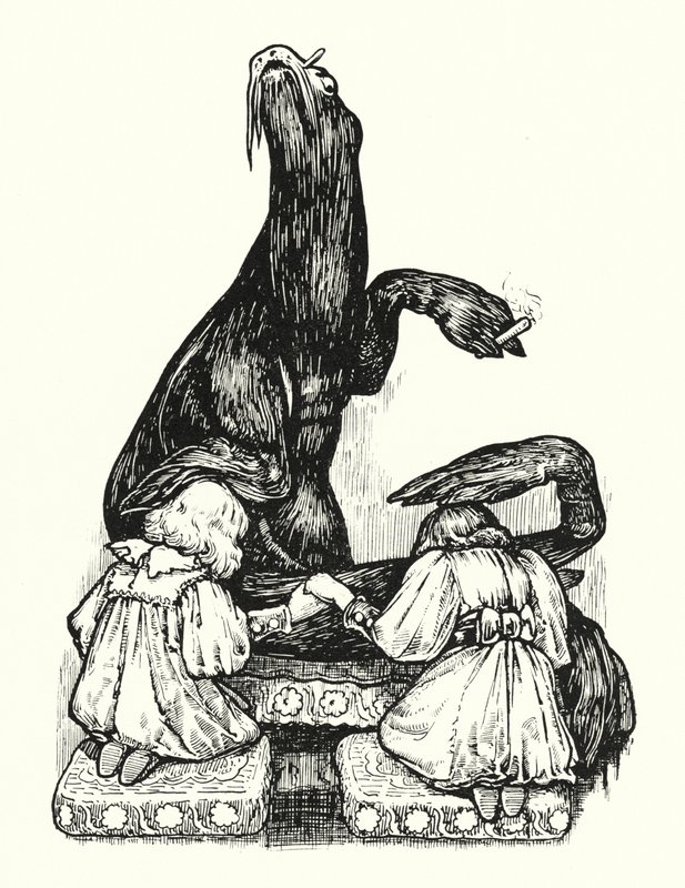 Le Grand Sceau bénit les princesses (lithographie) - English School
