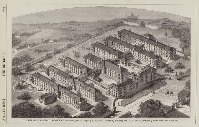 Hôpital Herbert, Woolwich, érigé d