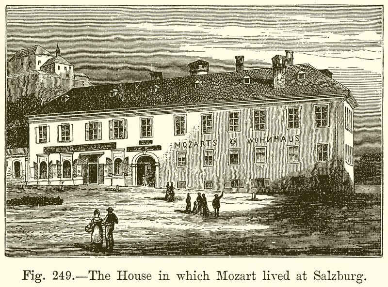 La maison où Mozart a vécu à Salzbourg - English School