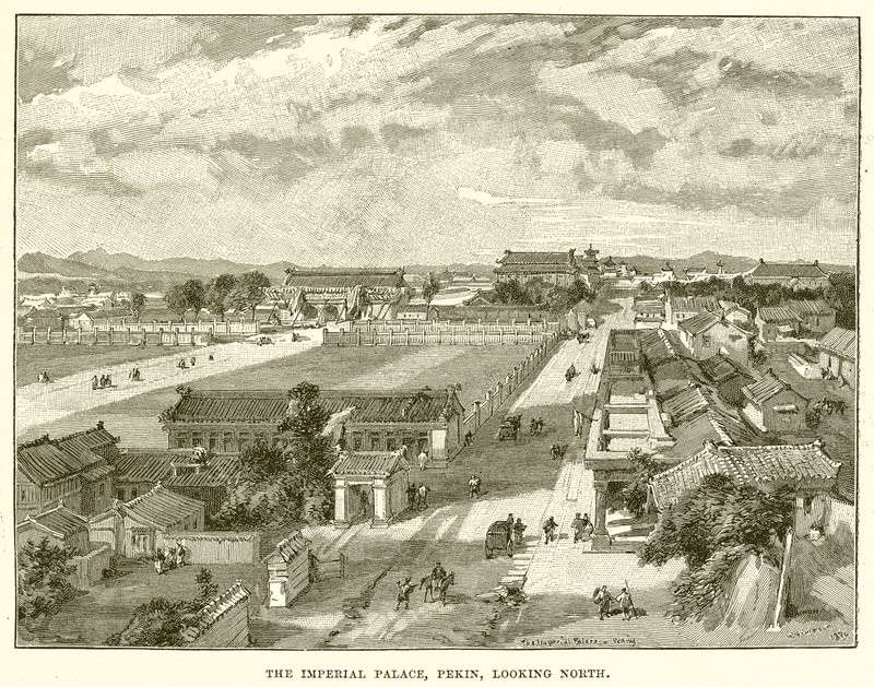 Le Palais Impérial, Pékin, vue vers le nord - English School