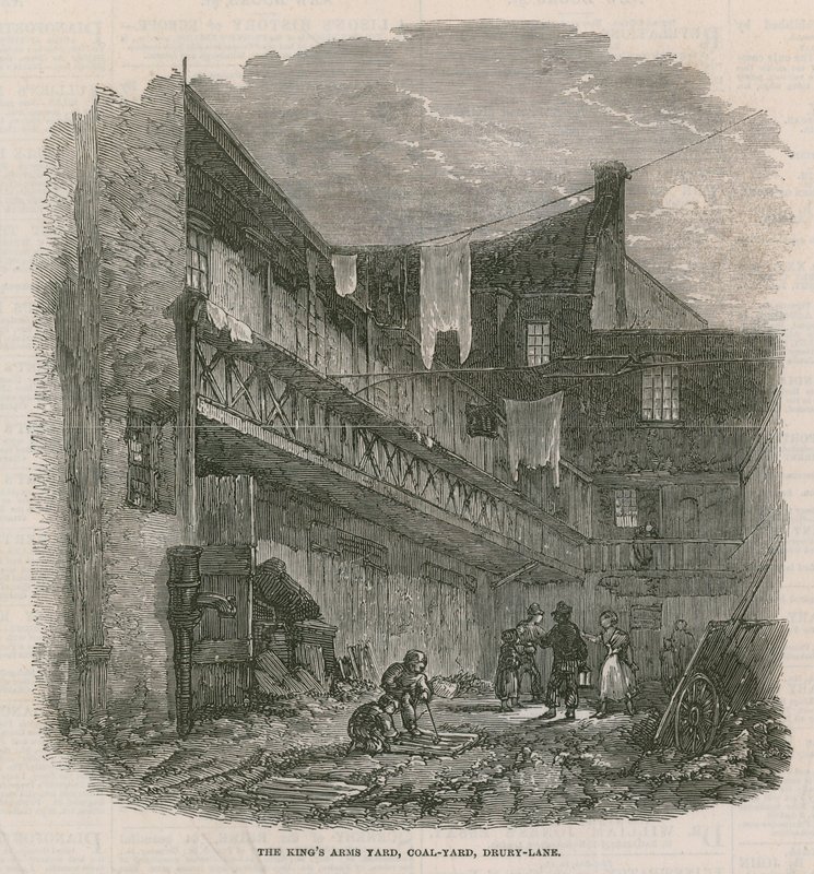 La cour des Rois, cour de charbon, Drury Lane - English School