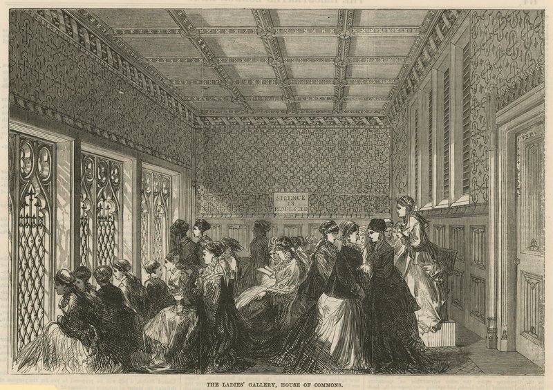 La galerie des dames, Chambre des communes - English School