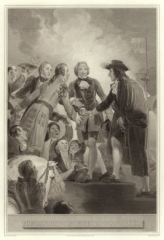 Le débarquement de Guillaume III à Torbay - English School