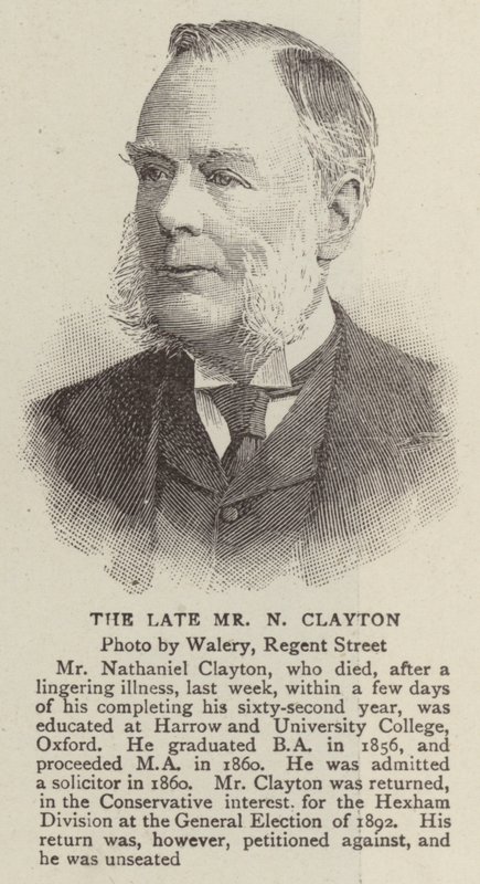 Feu M N Clayton (gravure) - English School