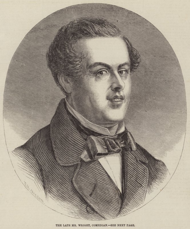 Feu M. Wright, comédien (gravure) - English School