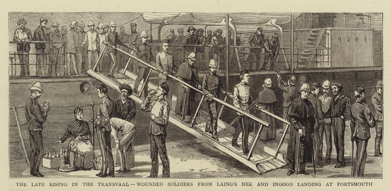 La Dernière Insurrection au Transvaal, Soldats Blessés de Laing
