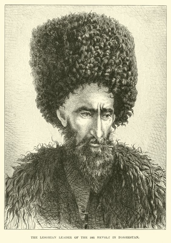 Le chef lesghien de la révolte de 1861 au Daghestan - English School