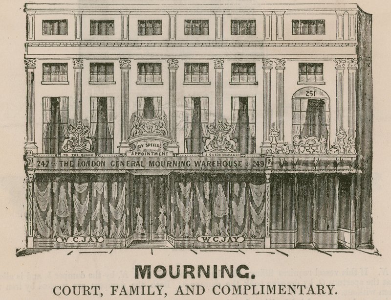 Le London General Mourning Warehouse, Regent Street, Londres - English School