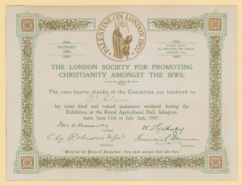 La Société de Londres pour la promotion du christianisme parmi les juifs - English School