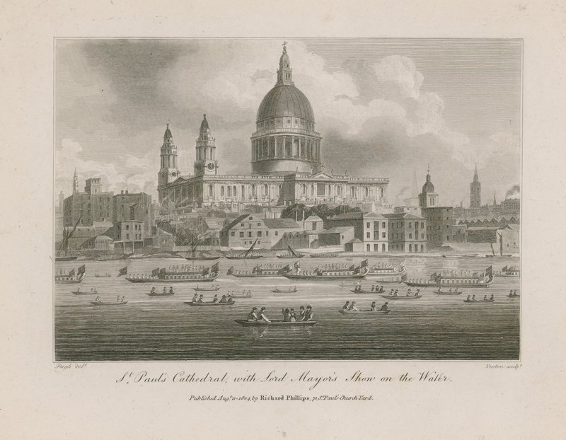 Le défilé du Lord Maire sur la Tamise - English School