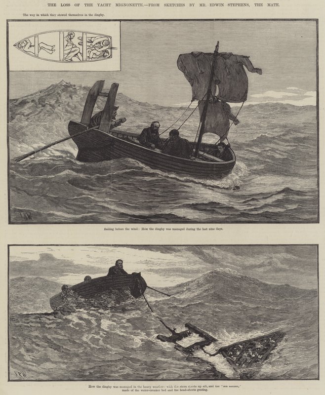 La perte du yacht Mignonette - English School