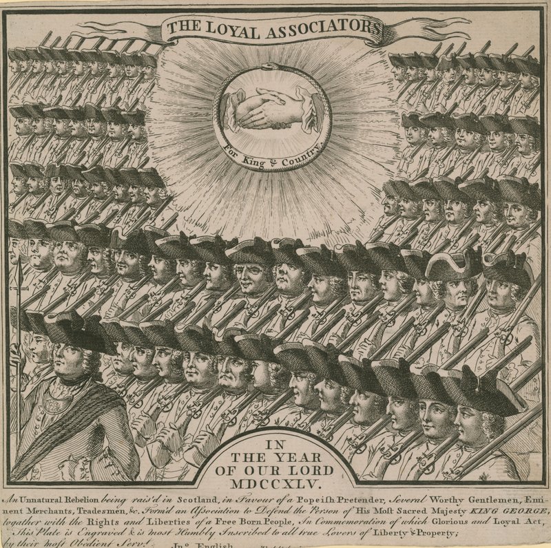 Les Associateurs Loyaux en 1745 - English School