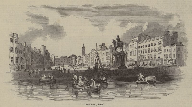Le Mall, Cork (gravure) - English School