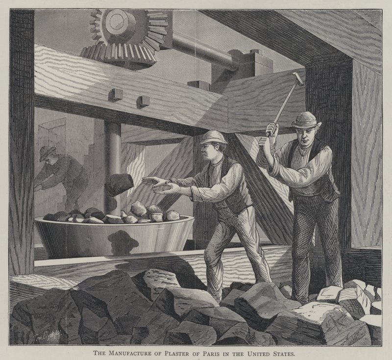 La fabrication du plâtre de Paris aux États-Unis - English School