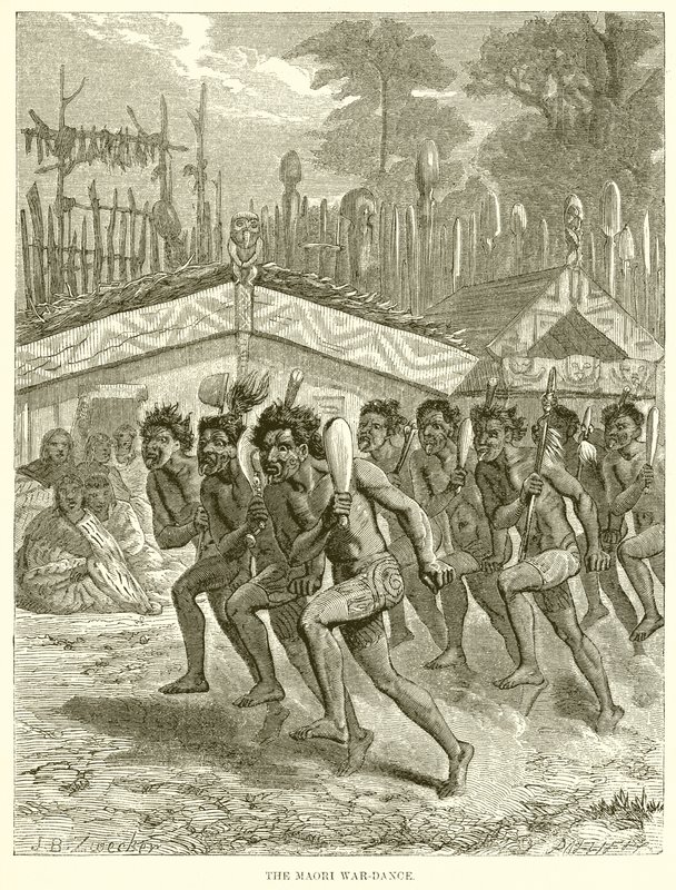 La danse de guerre maorie - English School