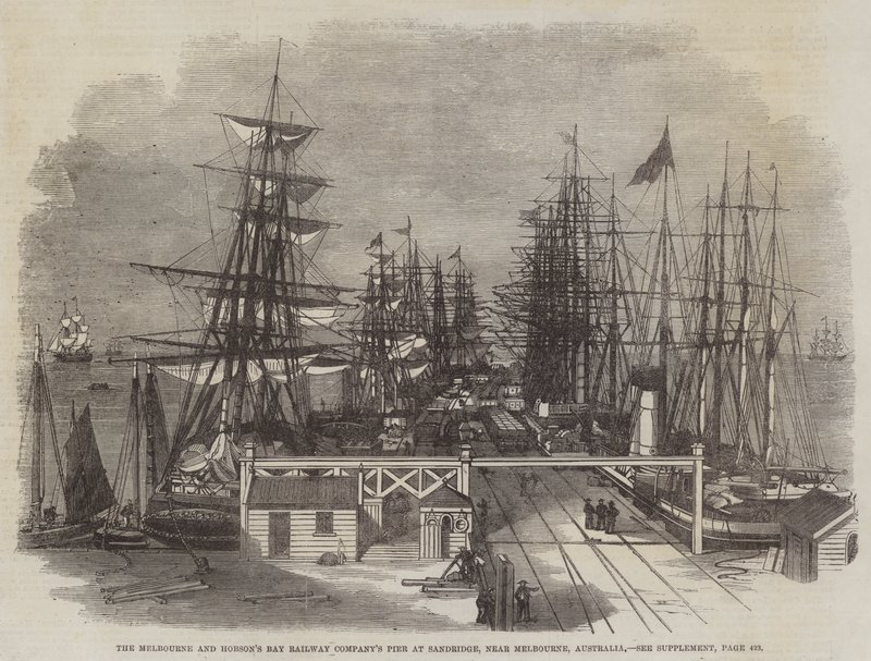 Le Quai de la Compagnie de Chemin de Fer de Melbourne et Hobson