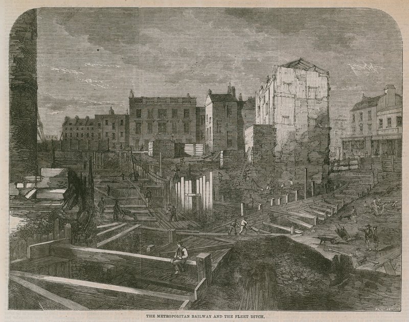 Le Metropolitan Railway et le Fleet Ditch - English School