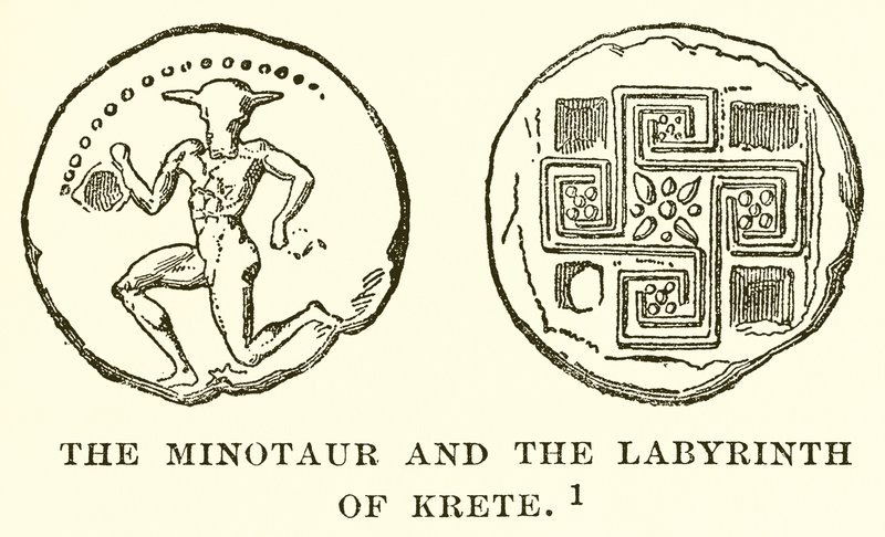 Le Minotaure et le labyrinthe de Crète - English School