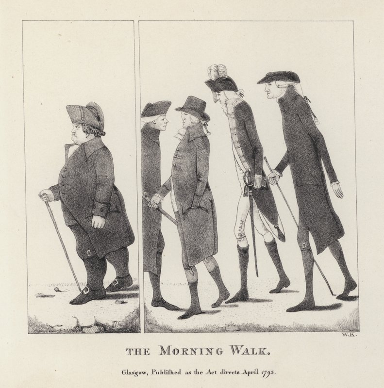 La promenade matinale (gravure) - English School