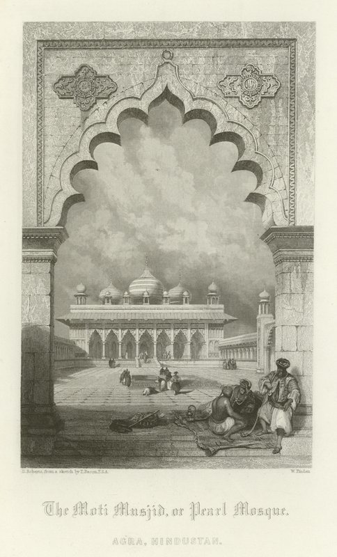 La Moti Musjid, ou Mosquée de la Perle, Agra, Inde - English School