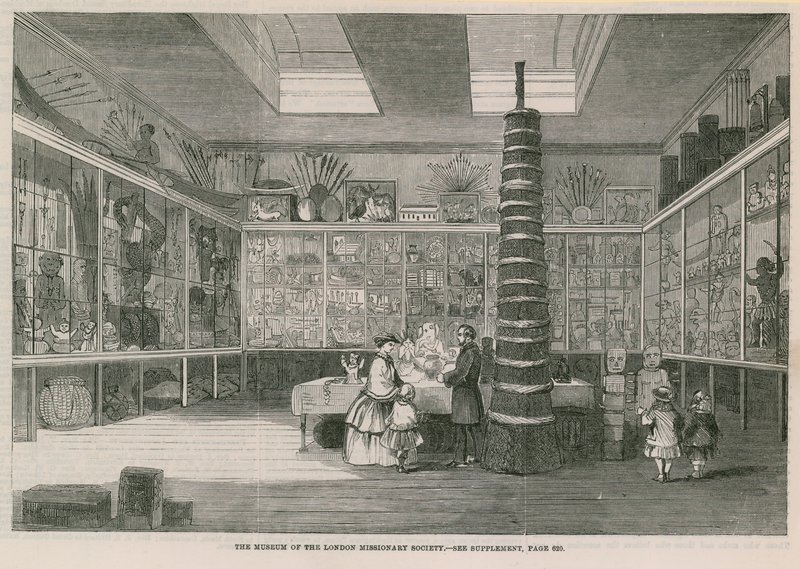 Le Musée de la Société Missionnaire de Londres, sur Bloomfield Street, publié dans l