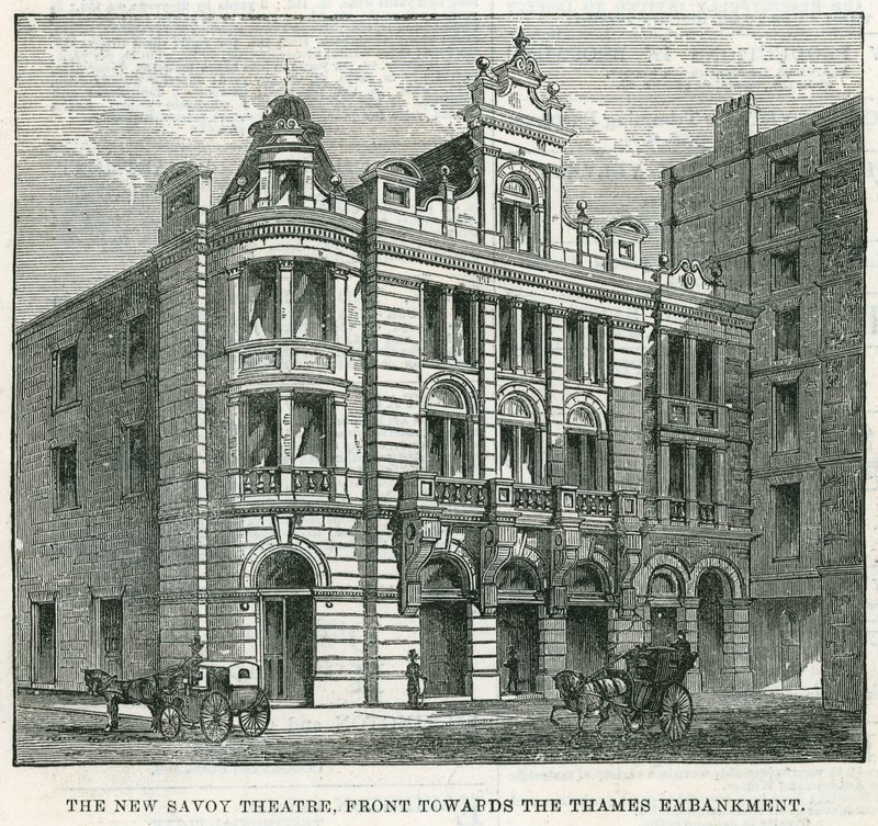 Le nouveau Savoy Theatre, façade vers l