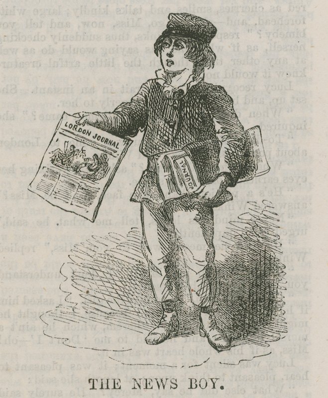 Le garçon de journaux - English School
