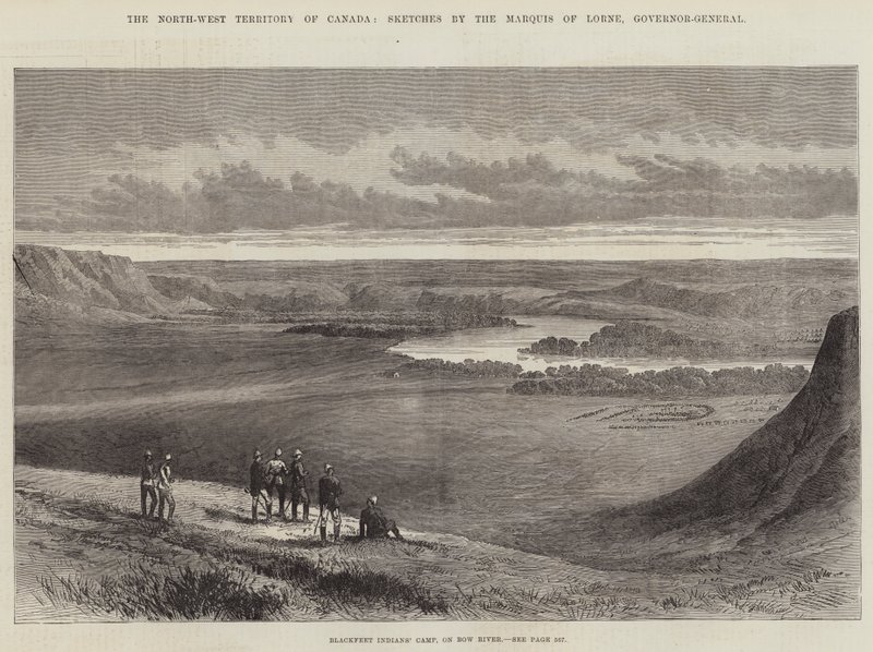 Le territoire du Nord-Ouest du Canada (gravure) - English School