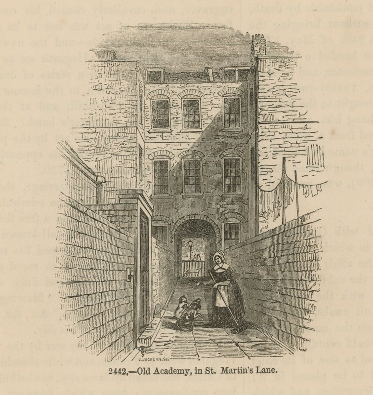 La vieille Académie à St Martins Lane - English School