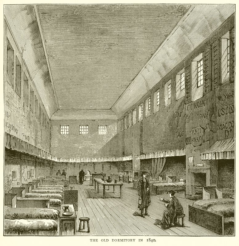Le vieux dortoir en 1840 - English School