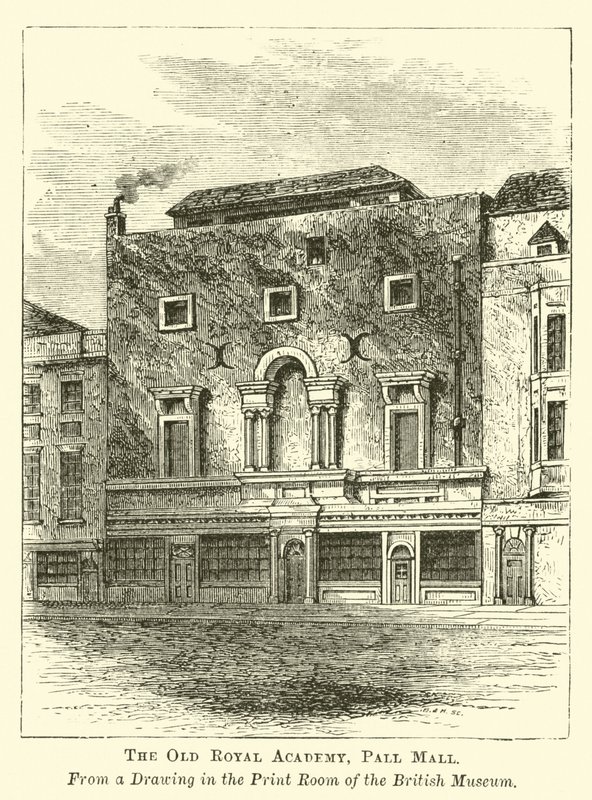 La vieille Académie royale, Pall Mall - English School