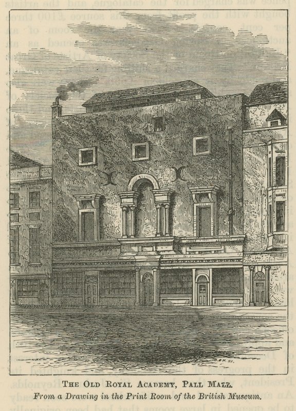 La vieille Académie royale à Pall Mall - English School