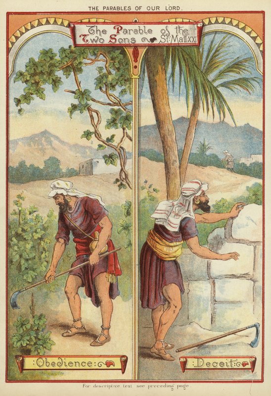 Les paraboles du Christ : La parabole des deux fils - English School