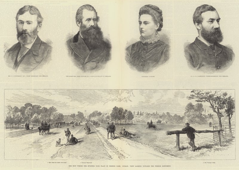 Les meurtres de Phoenix Park (gravure) - English School