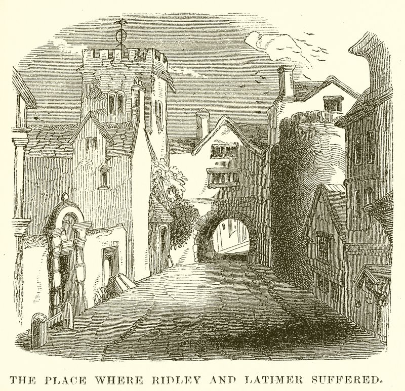Le lieu où Ridley et Latimer ont souffert - English School
