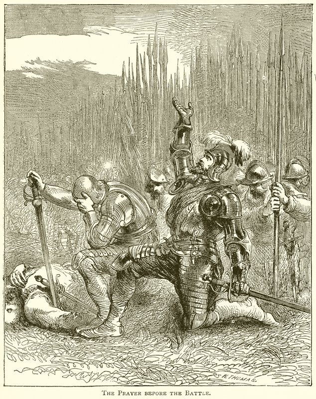 La prière avant la bataille - English School