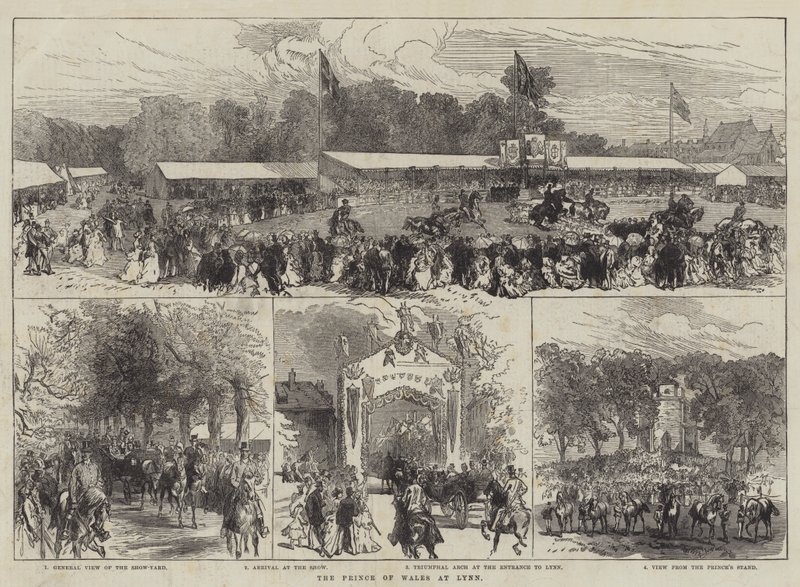 Le prince de Galles à Lynn (gravure) - English School