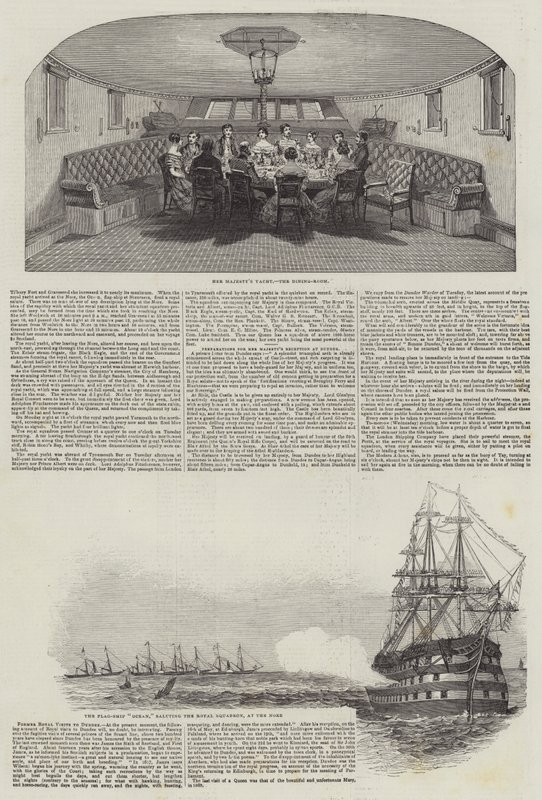 La deuxième visite de la reine en Écosse (gravure) - English School