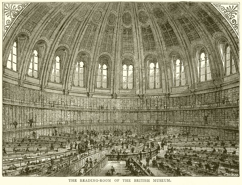Salle de lecture du British Museum - English School