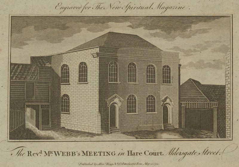 Réunion du Révérend M. Webbs à Hare Court, Aldersgate Street - English School