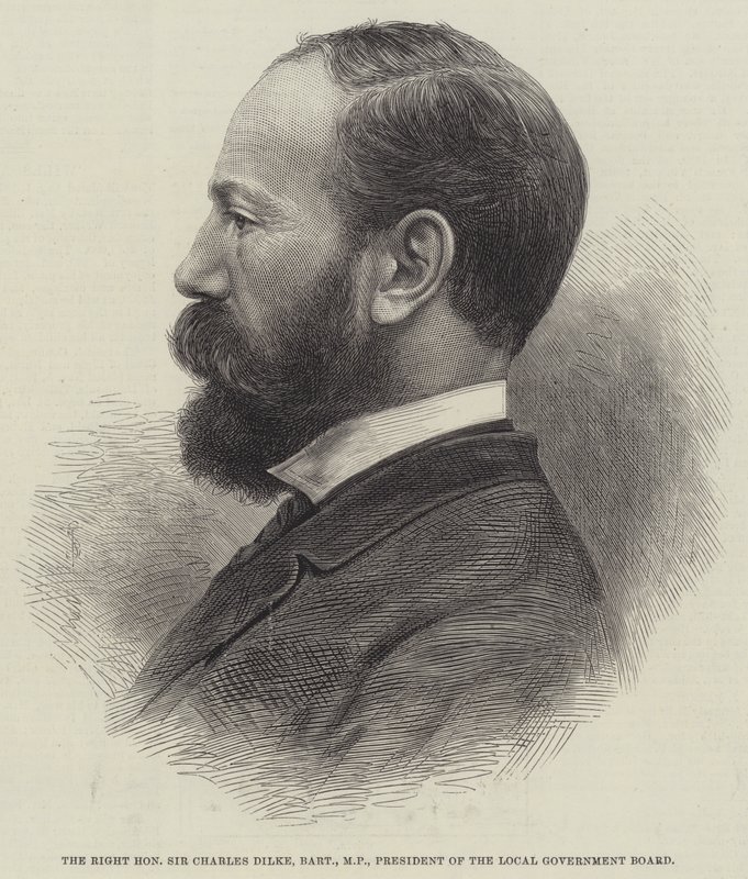 Le très honorable Sir Charles Dilke, baronnet, MP, président du conseil local - English School