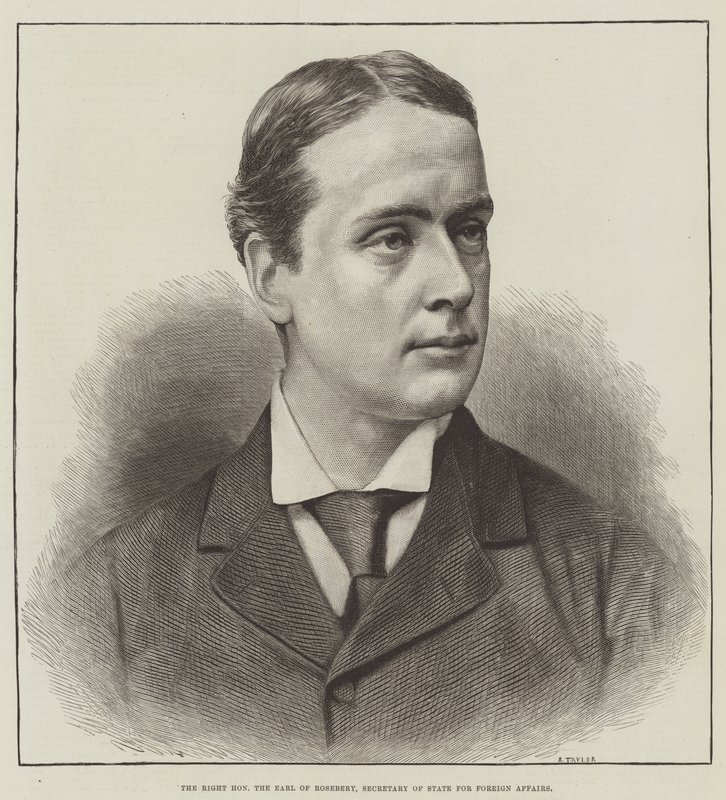 Le très honorable comte de Rosebery, secrétaire d