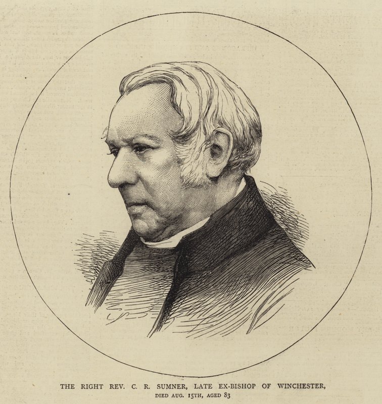 Le très révérend C R Sumner, ancien évêque de Winchester - English School