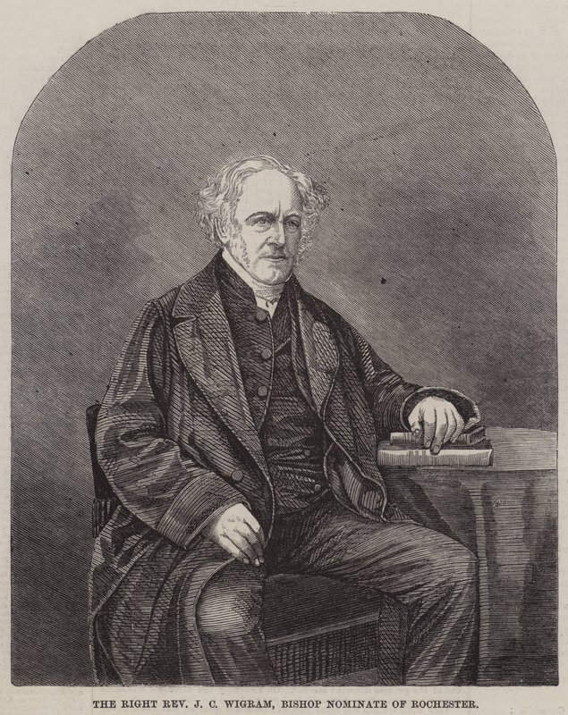 Le très révérend J C Wigram, évêque désigné de Rochester (gravure) - English School