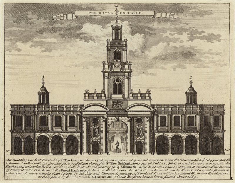 La Bourse Royale dans la ville de Londres - English School