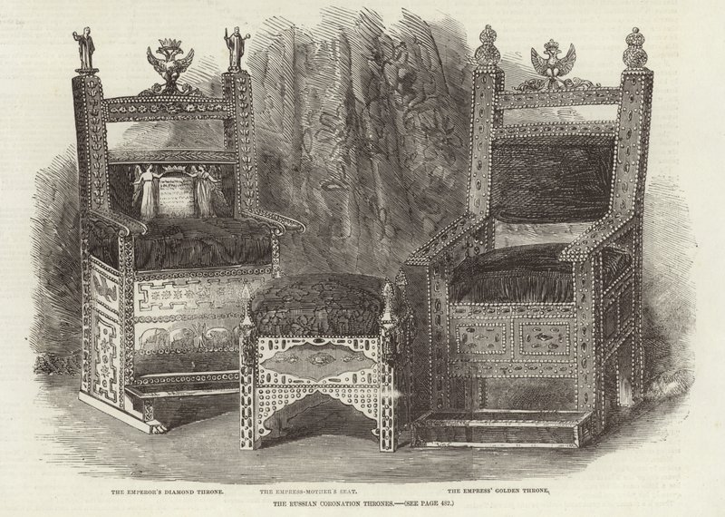 Les trônes du couronnement russe - English School