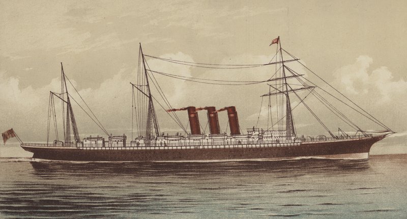 Le SS "City of New York", Inman et International Line - English School